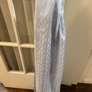 Tory Burch Blue Patterned Scarf